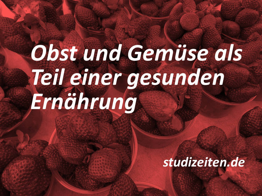 Gehirnnahrung mit Obst und Gemüse