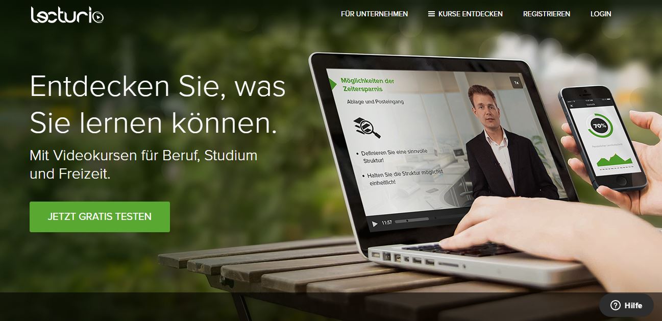 Startseite von Lecturio