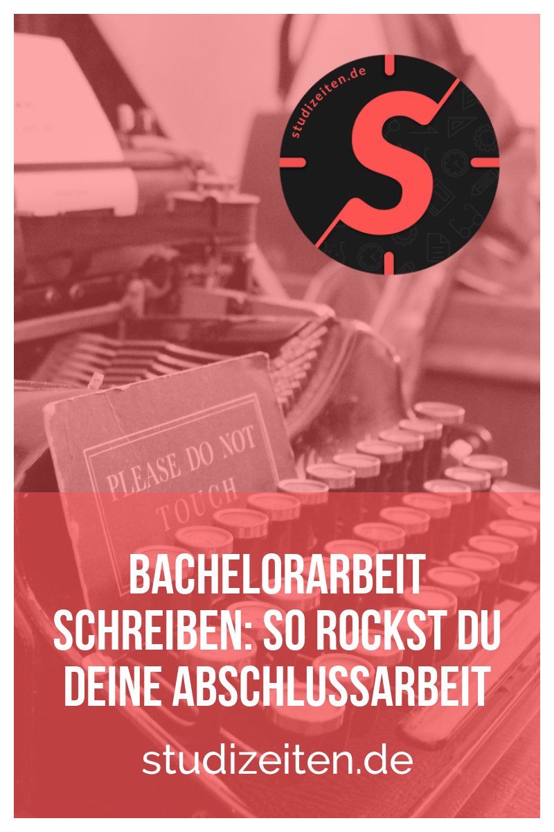 Bachelorarbeit schreiben