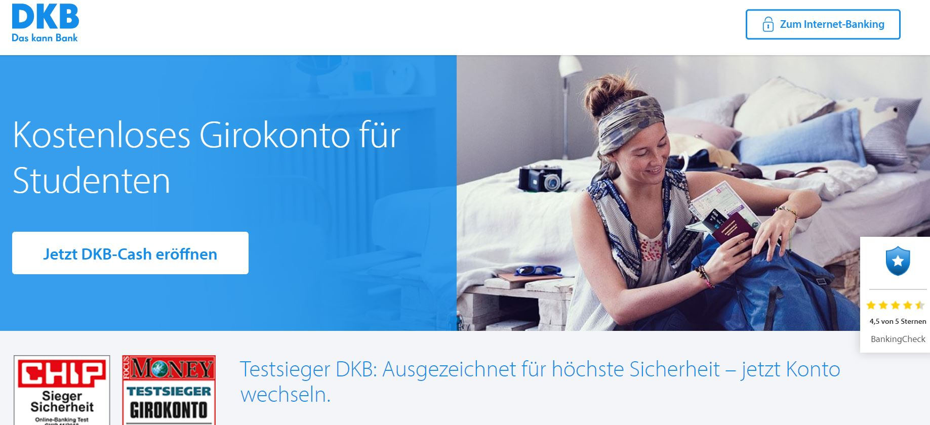 DKB Cash Girokonto für Studenten